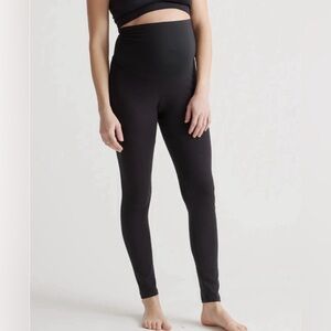NWT Quince Organic Cotton Black Maternity & Postpartum Everyday Leggings
